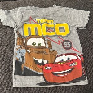 Disney Cars Gray T-Shirt with Red and Yellow Accents